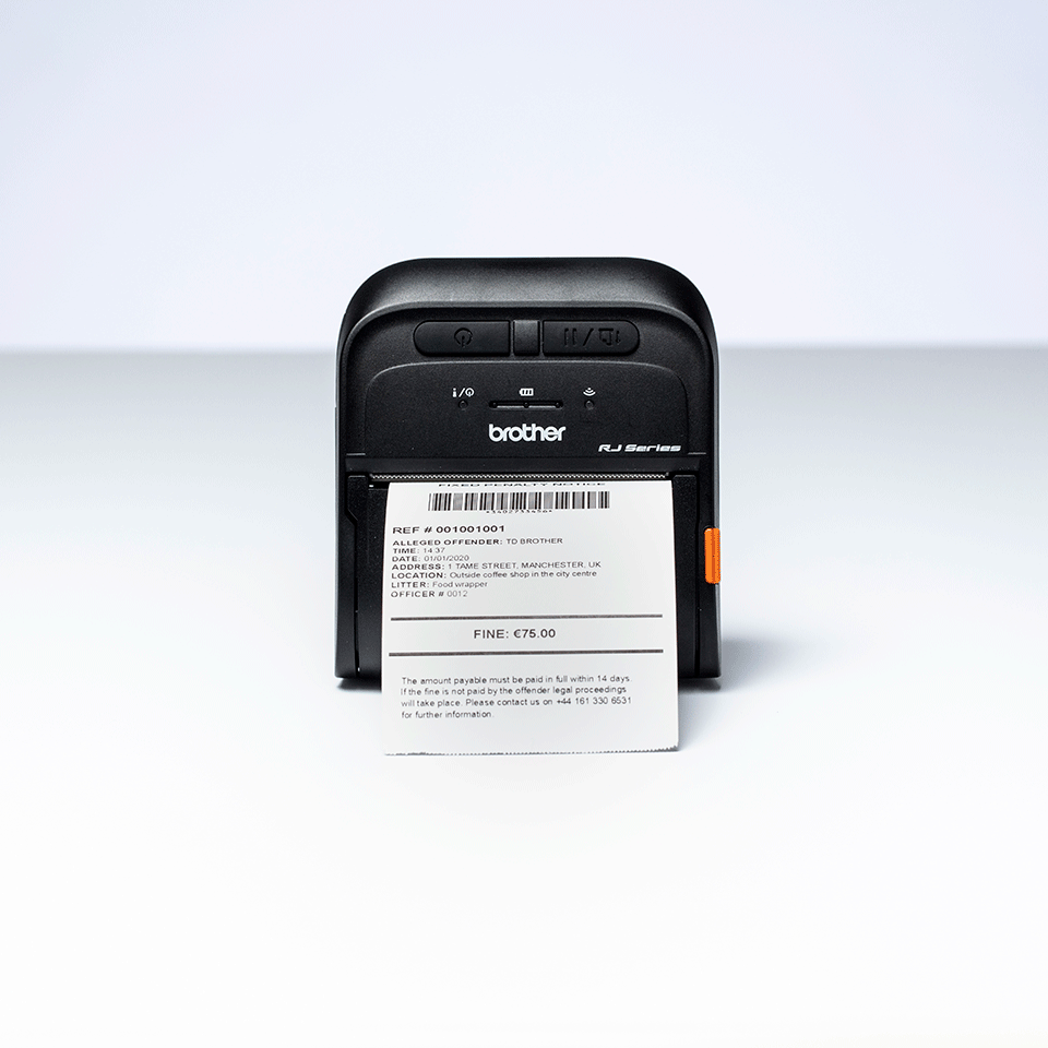 RJ-3035B stampante portatile per etichette e ricevute 5